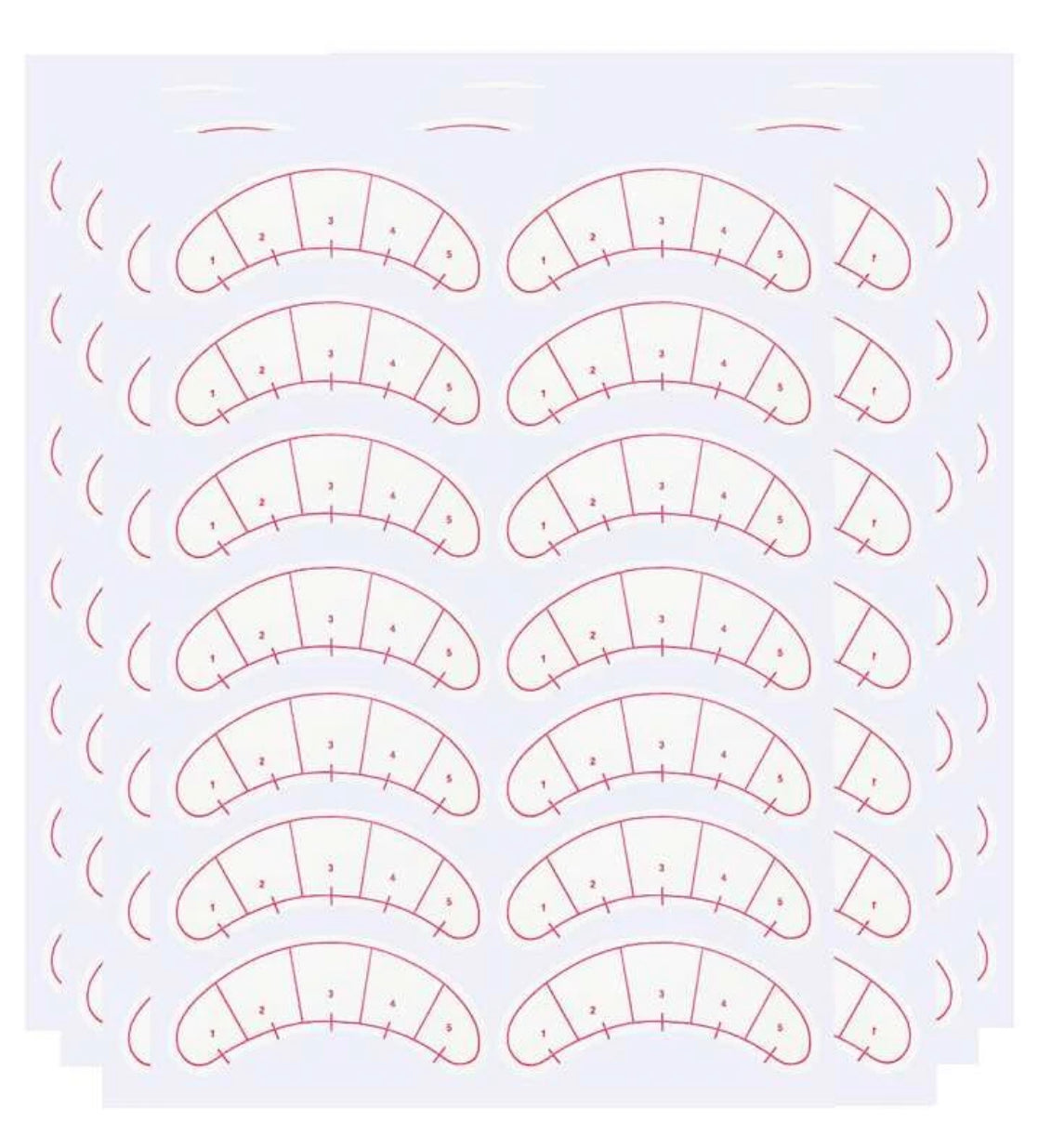 Lash Mapping Stickers